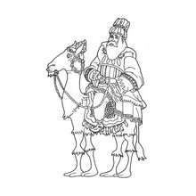 King Melchior coloring page