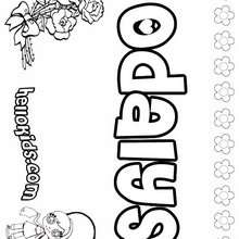 Odalys - Coloring page - NAME coloring pages - GIRLS NAME coloring pages - O, P, Q names fo girls posters