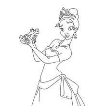 Princess and the frog coloring page - Coloring page - DISNEY coloring pages - Princess and the Frog coloring pages