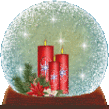 Candle snow globes gif