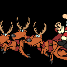 Santa's sleigh animated gif - Drawing for kids - ANIMATED GIFS - CHRISTMAS animated Gifs - SANTA'S SLEIGH animated gifs