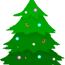 Delightful Christmas trees gif