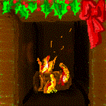 Fireplace animated gif - Drawing for kids - ANIMATED GIFS - CHRISTMAS animated Gifs - CHRISTMAS FIREPLACE animated gifs