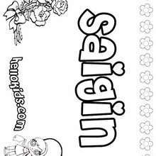 Saigin - Coloring page - NAME coloring pages - GIRLS NAME coloring pages - S girls names coloring posters