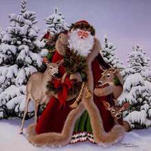 Santa Claus & reindeers