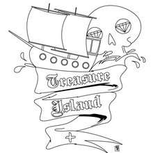 Treasure Island coloring page