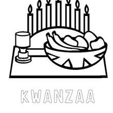 Happy Kwanzaa coloring page - Coloring page - HOLIDAY coloring pages - KWANZAA coloring pages