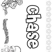 Chase - Coloring page - NAME coloring pages - GIRLS NAME coloring pages - C names for girls coloring sheets