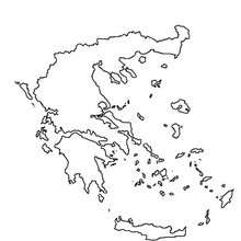 Greece coloring page - Coloring page - COUNTRIES Coloring Pages - GREECE coloring pages - MAPS of GREECE coloring pages