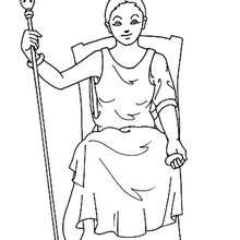 GODDESS HERA coloring page - Coloring page - COUNTRIES Coloring Pages - GREECE coloring pages - GREEK MYTHOLOGY coloring pages - GREEK GODDESSES coloring pages