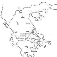 Map of Greece coloring page - Coloring page - COUNTRIES Coloring Pages - GREECE coloring pages - MAPS of GREECE coloring pages