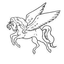 PEGASUS coloring page - Coloring page - COUNTRIES Coloring Pages - GREECE coloring pages - GREEK MYTHOLOGY coloring pages - GREEK MYTHS AND HEROES coloring pages