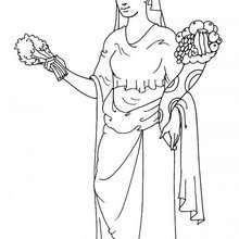 GODDESS DEMETER coloring page - Coloring page - COUNTRIES Coloring Pages - GREECE coloring pages - GREEK MYTHOLOGY coloring pages - GREEK GODDESSES coloring pages