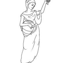 GODDESS HESTIA coloring page - Coloring page - COUNTRIES Coloring Pages - GREECE coloring pages - GREEK MYTHOLOGY coloring pages - GREEK GODDESSES coloring pages