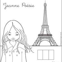 Jeanne from Paris coloring page