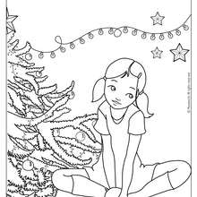Kate celebrate Christmas coloring page