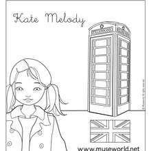 Kate from London coloring page - Coloring page - GIRL coloring pages - MUSEWORLD coloring pages - KATE from LONDON coloring pages