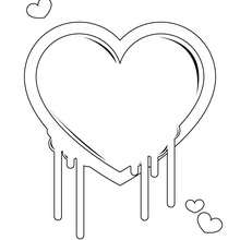 Heart Lollipop coloring page