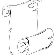 Love Letter coloring page