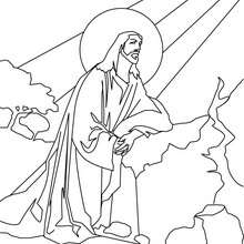 Ascension of Jesus coloring page