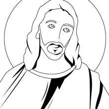 Holy Face of Jesus Christ coloring page