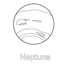 Neptune coloring page - Coloring page - SPACE coloring pages - PLANET coloring pages