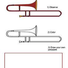 Slide Trombone coloring page - Coloring page - MUSICAL coloring pages - MUSICAL ACADEMY coloring pages