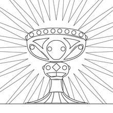The Holy Grail coloring page - Coloring page - HOLIDAY coloring pages - EASTER coloring pages - JESUS coloring pages