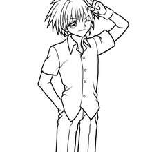 Kaito coloring page - Coloring page - GIRL coloring pages - MERMAID MELODY coloring pages - KAITO coloring pages