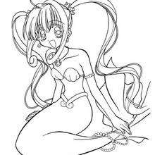 Luchia the mermaid coloring page