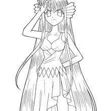 Maria coloring page - Coloring page - GIRL coloring pages - MERMAID MELODY coloring pages - MARIA coloring pages