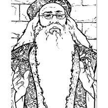 Albus Dumbledore coloring page - Coloring page - MOVIE coloring pages - HARRY POTTER coloring pages - ALBUS DUMBLEDORE coloring pages