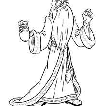 Dumbledore coloring page - Coloring page - MOVIE coloring pages - HARRY POTTER coloring pages - ALBUS DUMBLEDORE coloring pages