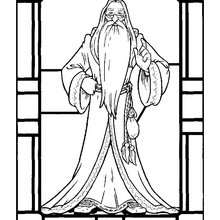 Albus Dumbledore to print out - Coloring page - MOVIE coloring pages - HARRY POTTER coloring pages - ALBUS DUMBLEDORE coloring pages