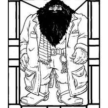 Hagrid coloring page - Coloring page - MOVIE coloring pages - HARRY POTTER coloring pages - RUBEUS HAGRID coloring pages