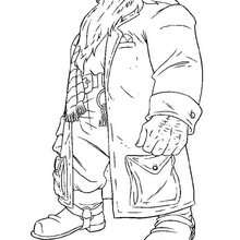 Rubeus Hagrid printable - Coloring page - MOVIE coloring pages - HARRY POTTER coloring pages - RUBEUS HAGRID coloring pages
