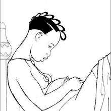 Kirikou's mother coloring page - Coloring page - MOVIE coloring pages - KIRIKOU coloring pages