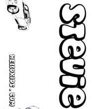 Stevie - Coloring page - NAME coloring pages - BOYS NAME coloring pages - Boys names starting with R or S coloring posters