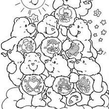 All Care Bears coloring page - Coloring page - CHARACTERS coloring pages - TV SERIES CHARACTERS coloring pages - CARE BEARS coloring pages - CARE BEAR coloring pages