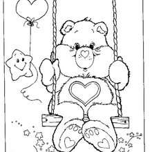 Tenderheart Bear coloring page - Coloring page - CHARACTERS coloring pages - TV SERIES CHARACTERS coloring pages - CARE BEARS coloring pages - TENDERHEART BEAR coloring pages