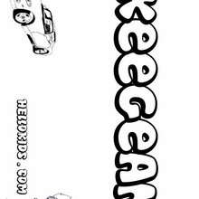 Keegean - Coloring page - NAME coloring pages - BOYS NAME coloring pages - Boys names starting with K or L coloring posters