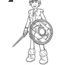 Hiccup coloring page - Coloring page - MOVIE coloring pages - HOW TO TRAIN YOUR DRAGON coloring pages
