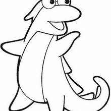Isa The Iguana coloring page - Coloring page - CHARACTERS coloring pages - TV SERIES CHARACTERS coloring pages - DORA THE EXPLORER coloring pages - ISA THE IGUANA coloring pages