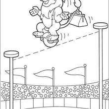 Lion the acrobat coloring page - Coloring page - CHARACTERS coloring pages - TV SERIES CHARACTERS coloring pages - DORA THE EXPLORER coloring pages - THE CIRCUS LION coloring pages