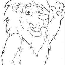 Lion the king coloring page - Coloring page - CHARACTERS coloring pages - TV SERIES CHARACTERS coloring pages - DORA THE EXPLORER coloring pages - THE CIRCUS LION coloring pages