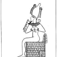 Osiris coloring page - Coloring page - COUNTRIES Coloring Pages - EGYPT coloring pages - PHARAOH coloring pages