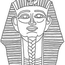 Pharaoh Mask coloring page