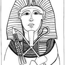 Pharaoh to color - Coloring page - COUNTRIES Coloring Pages - EGYPT coloring pages - PHARAOH coloring pages