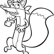 Swiper the fox coloring page - Coloring page - CHARACTERS coloring pages - TV SERIES CHARACTERS coloring pages - DORA THE EXPLORER coloring pages - SWIPER THE FOX coloring pages