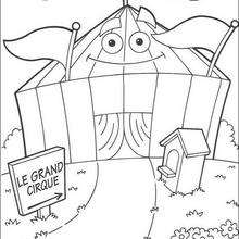 Circus coloring page - Coloring page - CHARACTERS coloring pages - TV SERIES CHARACTERS coloring pages - DORA THE EXPLORER coloring pages - DORA THE EXPLORER to color